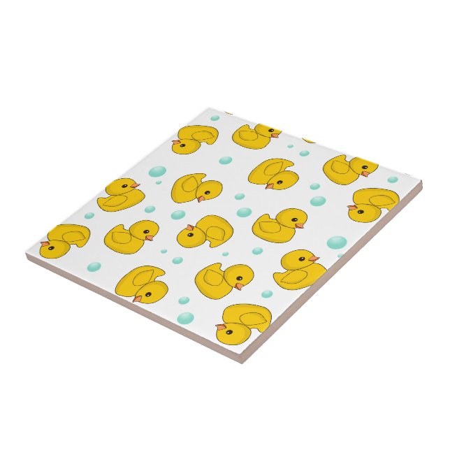 Rubber Duck Pattern Ceramic Tile (Side)