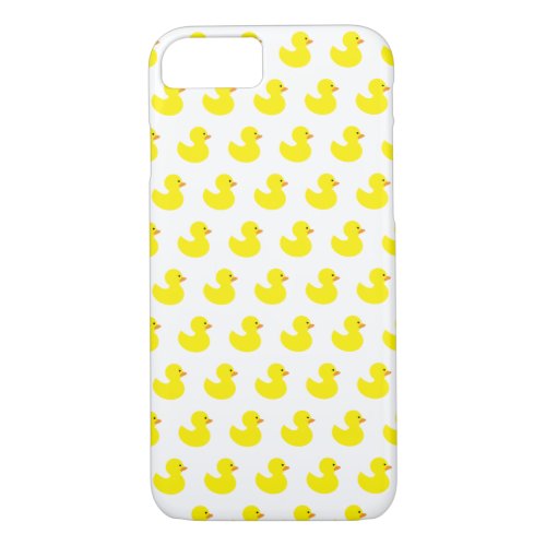 Rubber Duck Pattern iPhone Case