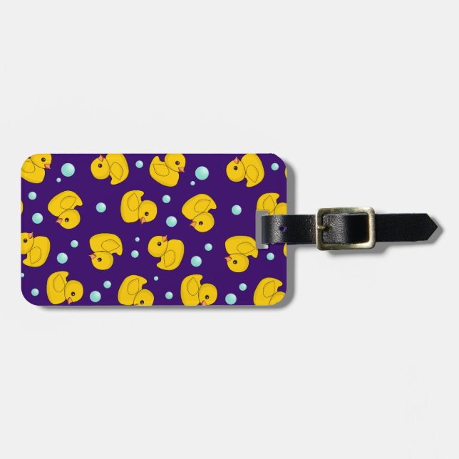 Rubber Duck Pattern Luggage Tag (Front Horizontal)