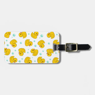 Rubber Duck Pattern Luggage Tag