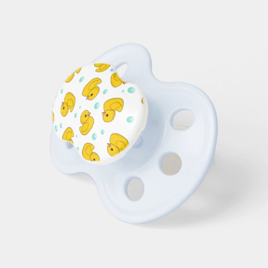 Rubber Duck Pattern Pacifier (Front Right)