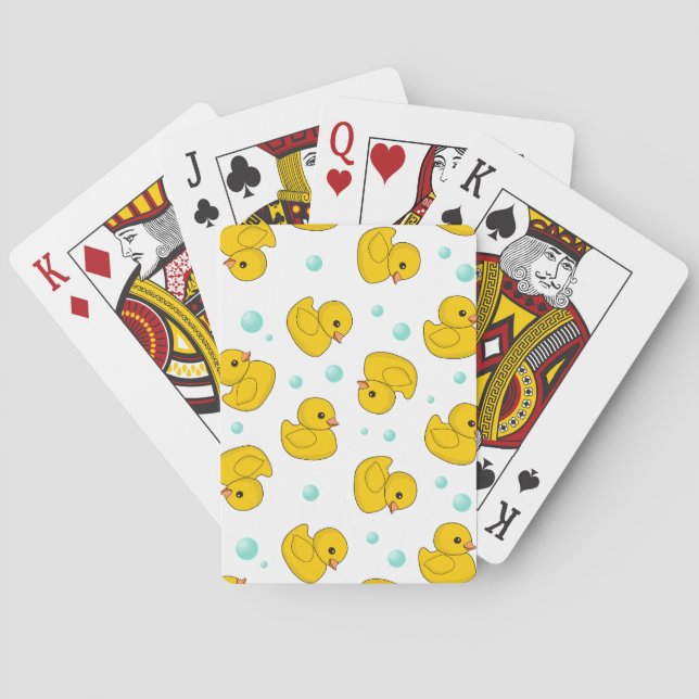 Rubber Duck Pattern Poker Cards (Back)