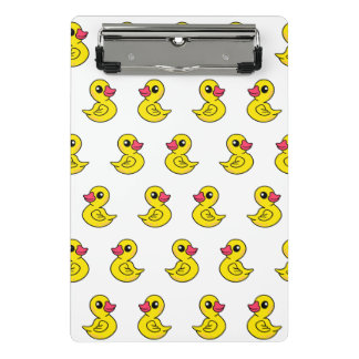 Rubber Duck Pattern Print Mini Clipboard