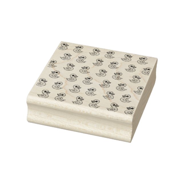 Rubber Duck Pattern Print Rubber Stamp  (Stamp)