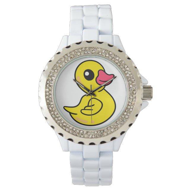 Rubber Duck Pattern Print  Watch (Front)
