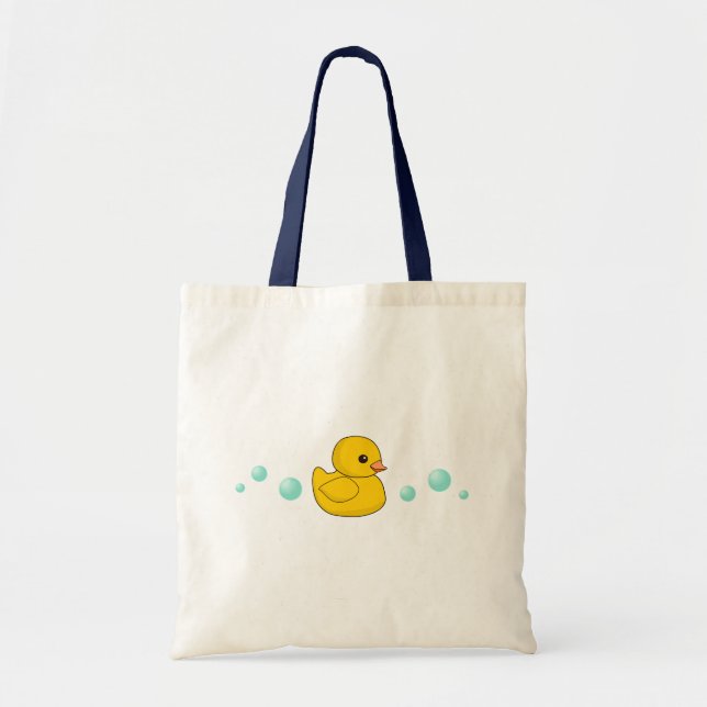 Rubber Duck Pattern Tote Bag (Front)