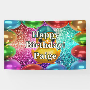 Rubber Duck Personalized character birthday banner