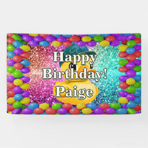 Rubber Duck Personalized character birthday banner