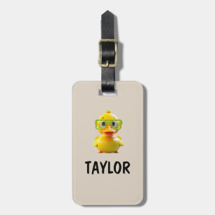 Rubber Duck Personalized Colorful Bag Backpack Luggage Tag