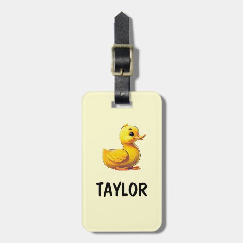 Rubber Duck Personalized Colorful Bag Backpack Luggage Tag