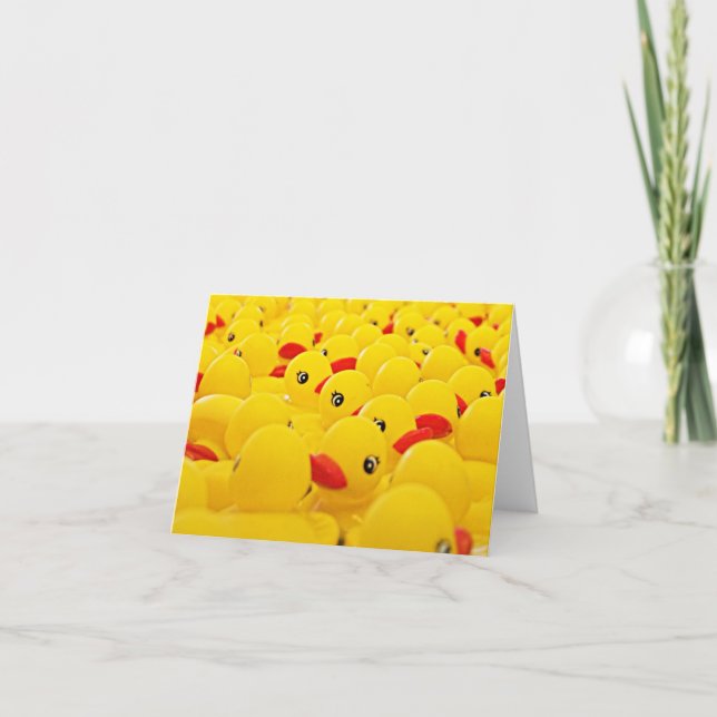 Rubber Duck Photo Blank Card (Front)