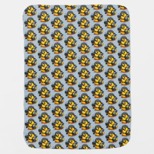 Rubber Duck Photographer Baby Blanket