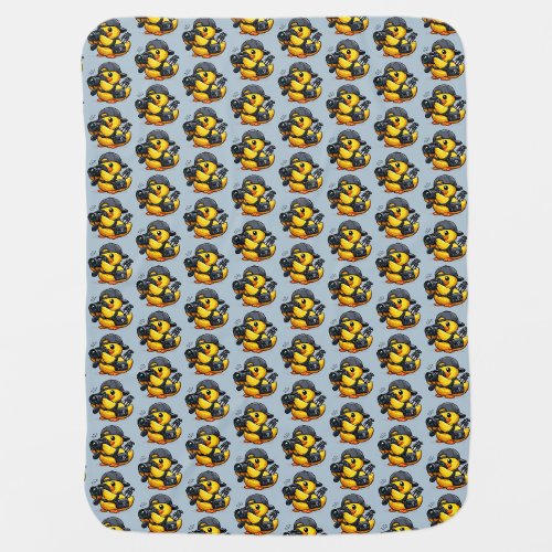 Rubber Duck Photographer Baby Blanket