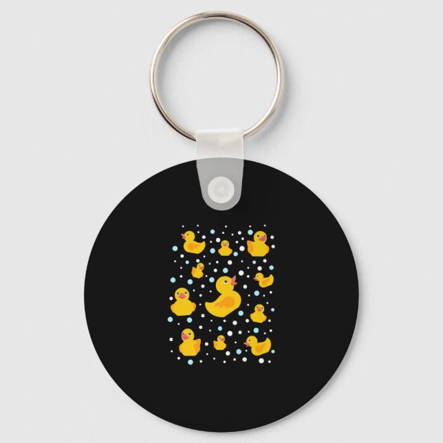 Rubber Duck Print Keychain (Front)