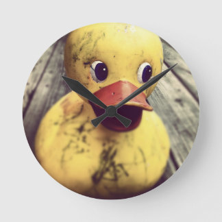 Rubber Duck Round Clock