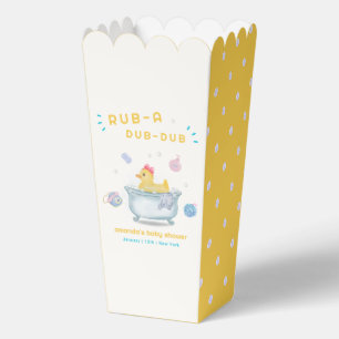 Rubber Duck Rub A Dub Dub Bathtub Baby Shower Favor Boxes