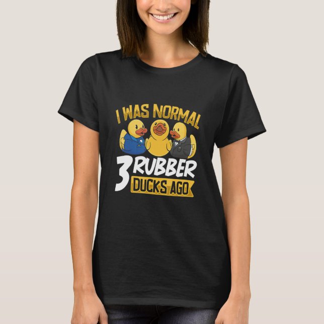 Rubber Duck Rubber Ducks Duck   Bathroom Bubble T-Shirt (Front)