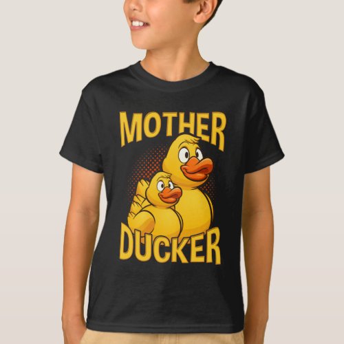 Rubber Duck Rude and Sarcasm Pun T_Shirt