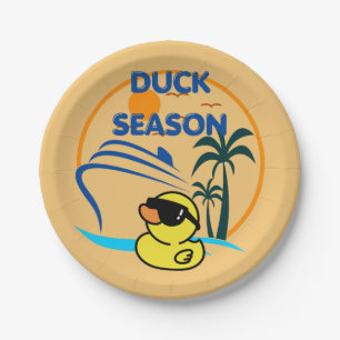 Rubber Duck Season Paper Plates