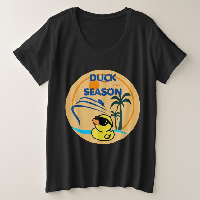  Rubber Duck Season Plus Size T-Shirt (Design Front)