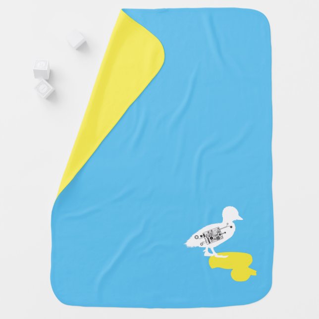 Rubber duck - Shadow Duck Baby Blanket (In Situ)