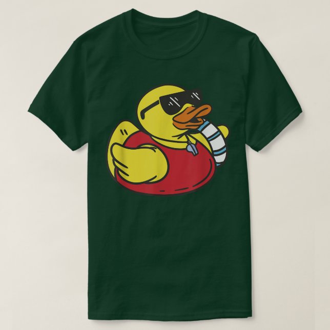 Rubber Duck Summer Party Duck Cool Rubber Ducky Li T-Shirt (Design Front)