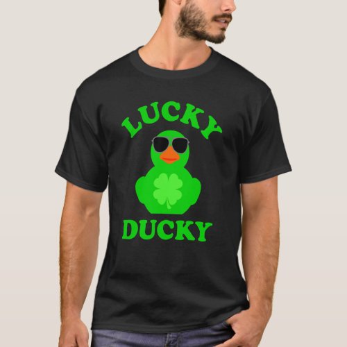 Rubber Duck Sunglasses Four Leaf C Lucky Ducky  1 T_Shirt