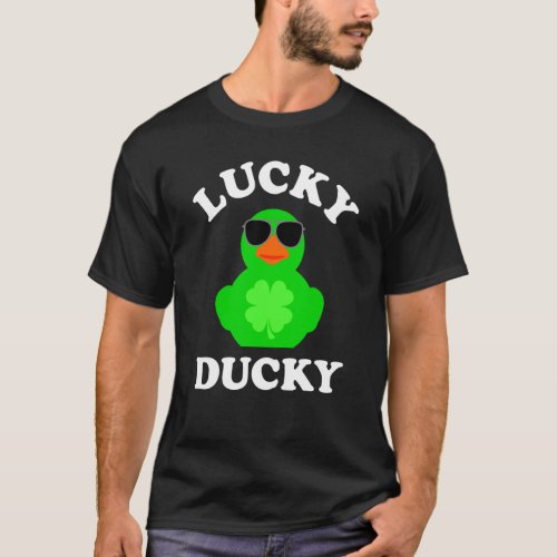 Rubber Duck Sunglasses Four Leaf C Lucky Ducky  3 T_Shirt