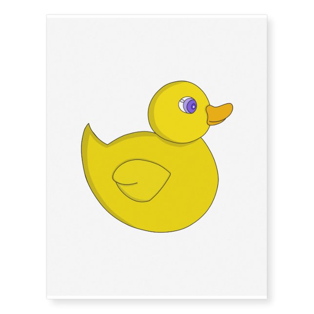 Rubber Duck Temporary Tattoos (Front)