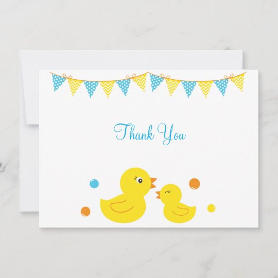 Rubber Duck Thank You Note Cards | Zazzle.com