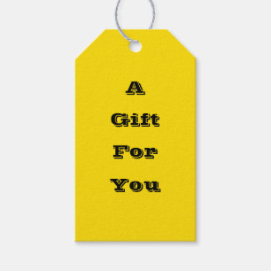 Rubber Duck Toy Yellow Autumn Fall Solid Color Gift Tags