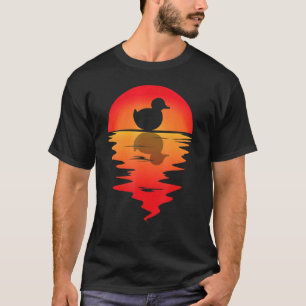 Rubber Duck Vintage Sunset Rubber Duck Duckie T-Shirt