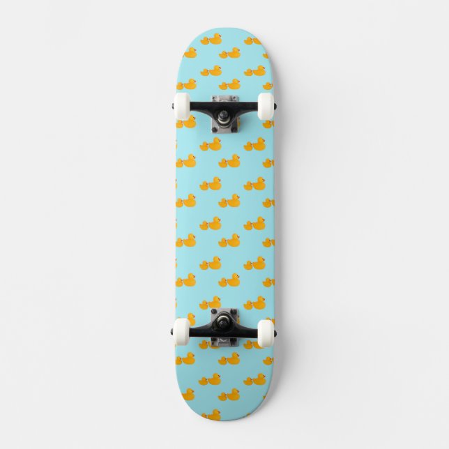 Rubber duck wallpaper skateboard deck (Front)