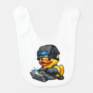 Rubber Duck Welder Baby Bib
