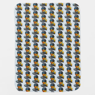 Rubber Duck Welder Baby Blanket