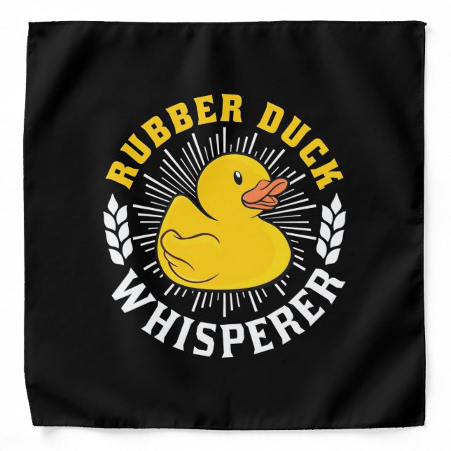 Rubber Duck Whisperer Bandana (Front)