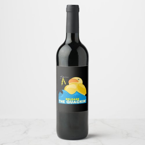 Rubber Duck Wine Label
