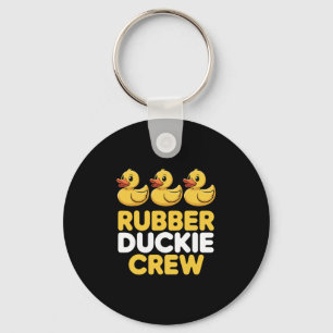 Rubber Duckie Crew Three Ducks Funny Ducks Ducklin Keychain