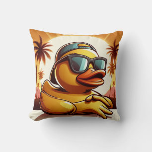Rubber Duckie Duck Throw Pillow