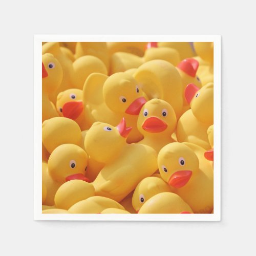 Rubber Duckie Ducky Baby One Year Old Party Napkins