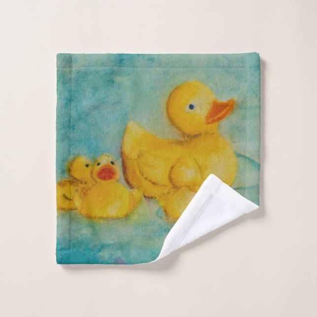 Rubber Duckie Family! Wash Cloth (Wash Cloth)