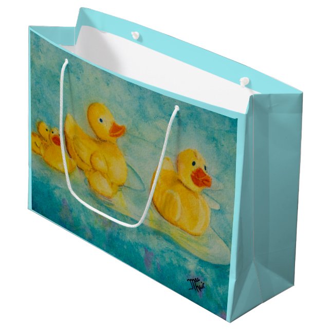 Rubber Duckie Large Gift Bag (Front Angled)