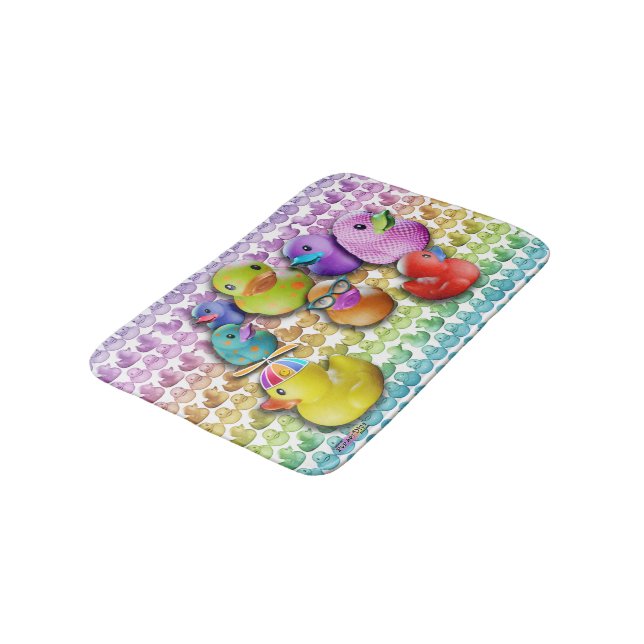 RUBBER DUCKIES BATHROOM MAT (Angled)