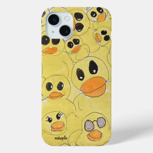 Rubber Duckies iPhone 15 Plus Case