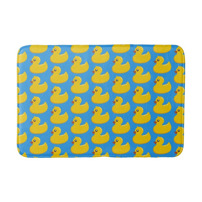 Rubber Duckies Pattern Bathroom Mat (Front)