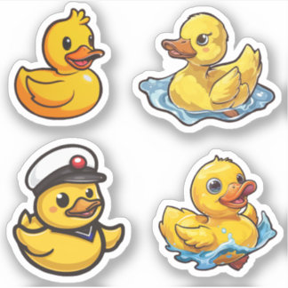 Rubber Duckies Stiickers Sticker