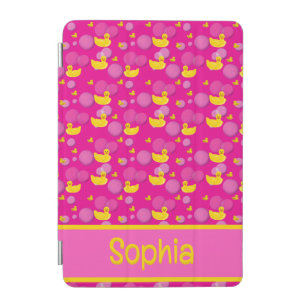 Rubber ducks and bubbles pattern iPad mini cover