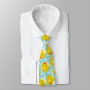 Rubber Ducks Bath Pattern Neck Tie