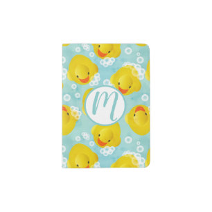 Rubber Ducks Bath Pattern Passport Holder