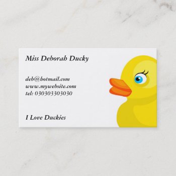 Rubber Ducks  Business Card by prawny at Zazzle